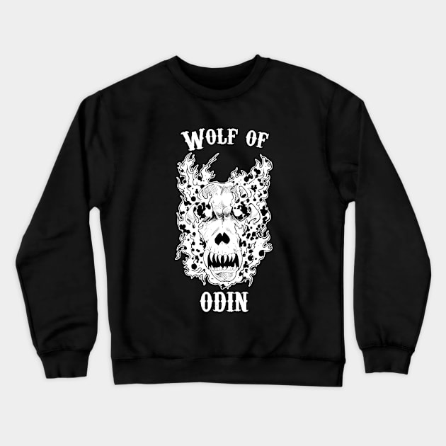 Wolf of Odin Crewneck Sweatshirt by medievalwares